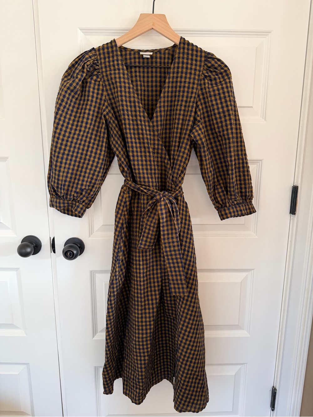 A new day gingham wrap dress